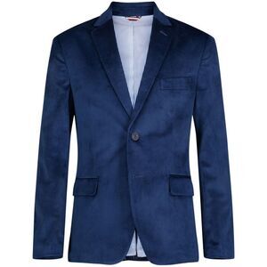 Tommy Hilfiger Big Boys Velvet Jacket - Dark Blue Size 20